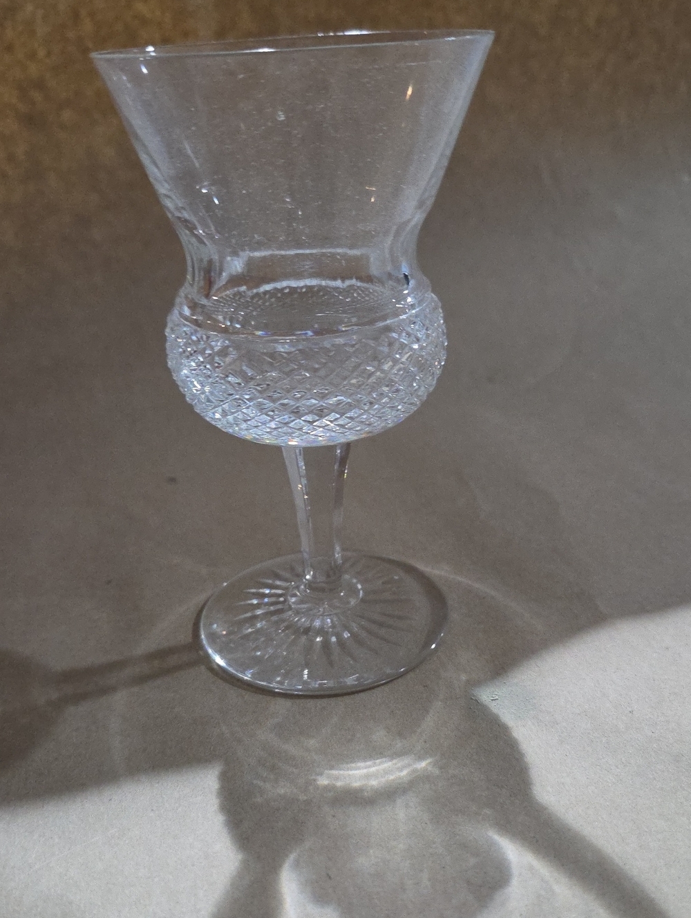 Edinburgh Crystal Thistle Sherry Glasses